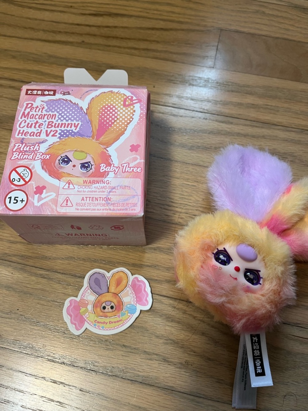 Petit Macaron Cute Bunny Head V2 Plush